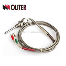 Capteurs de temp. egt Sonde thermocouple coudée standard pour four à bain de sel avec pince à fil npt